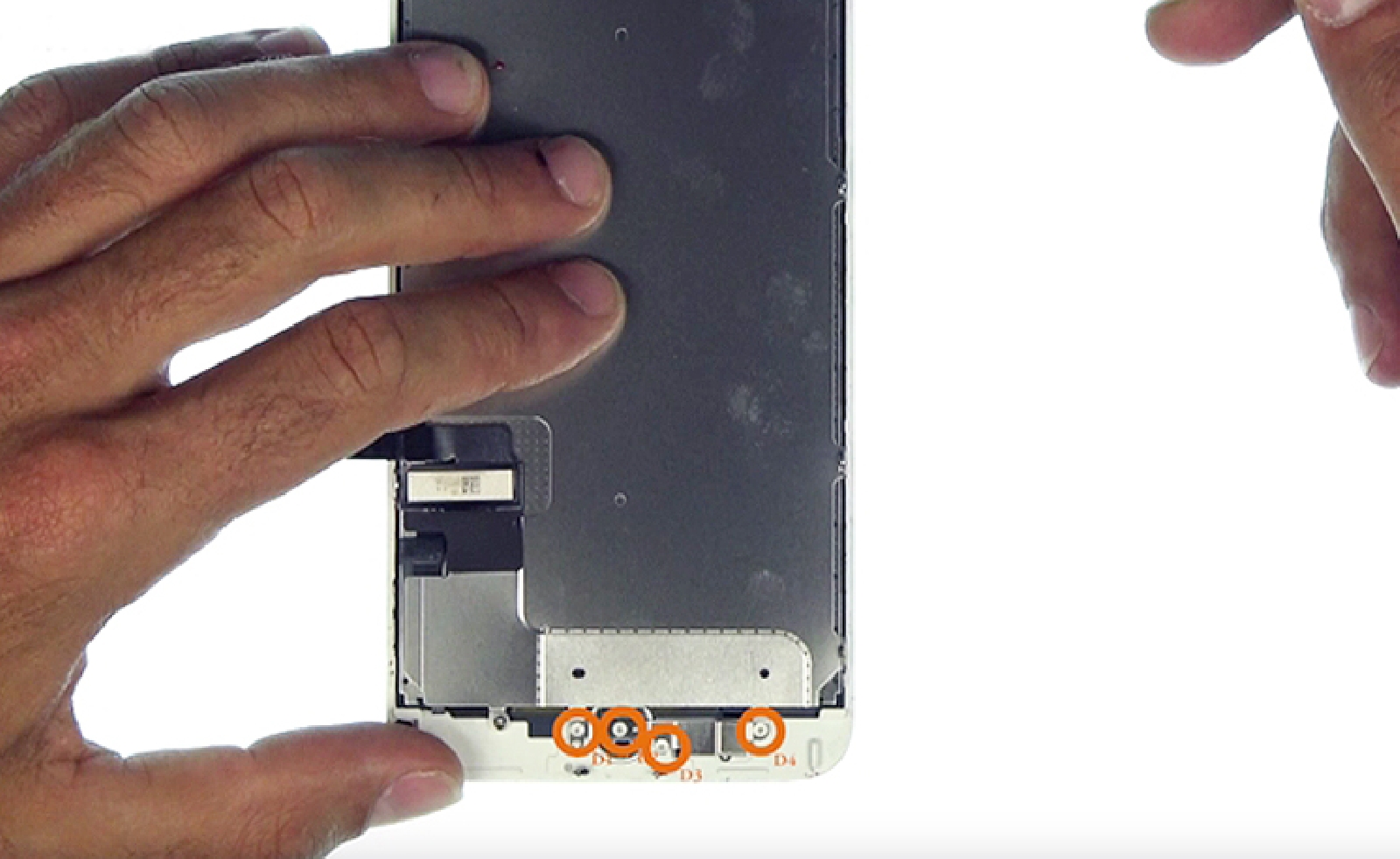 Changement d'écran complet pré-monté (châssis+vitre+LCD) sur iPhone 7 Plus photo 1